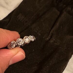 Michael Kors Silver Ring with Clear Stones